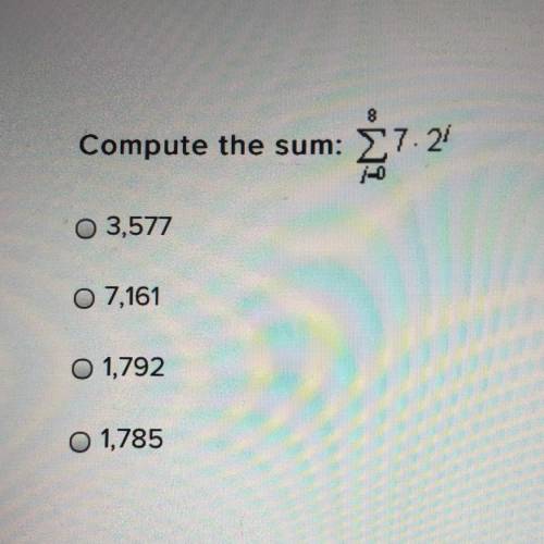 Please help
Compute the sum