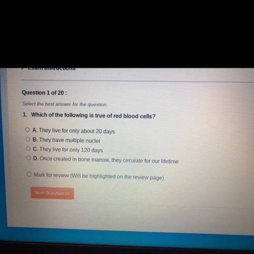 Which of the following is true of red blood cells?