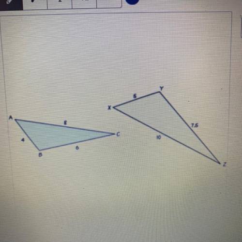 Given the similar triangles at the left, identify the scale factor

PLEASE HELP I NEED HELP ITS UR