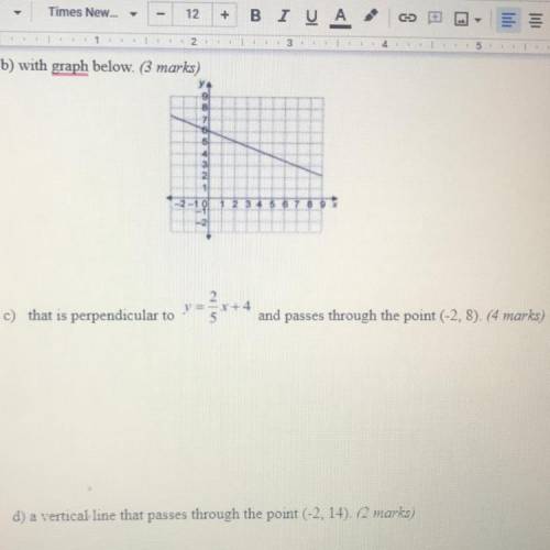 PLEASE HELP! I only need help for C and D! Also please check my other question!
