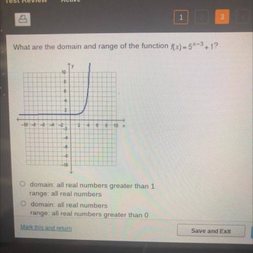 What are the domain and range of the function (1x)=57-3+1?