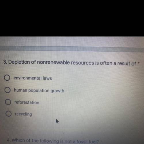 Depletion of nonrenewable resources is often a result of?