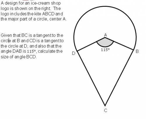 Given that BC is a tangent to the circle at B and CD is a tangent to the circle at D and also that