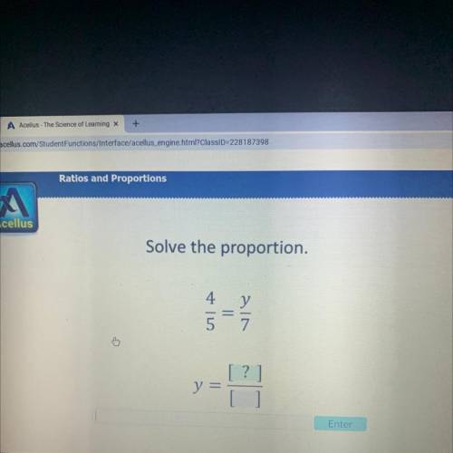 Solve the proportion