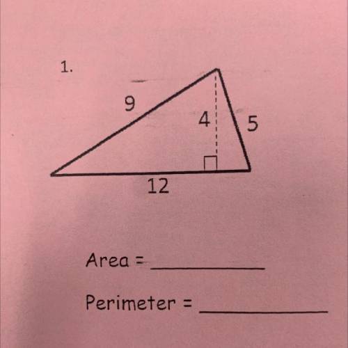 1. Area =
Perimeter =
help me pls i wanna go home ;(