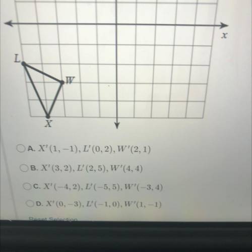 Find the coordinates of the vertices of the figure after the given
transformation: T<0,7>