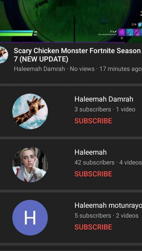 Plz subscribe and like my videos to my channel user Haleemah Damrah I just started it so I need all