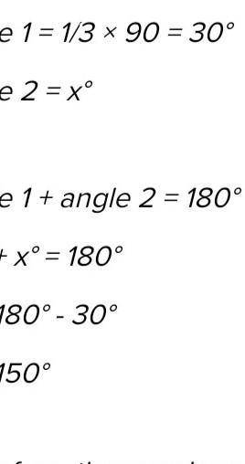 Find the supplement of 1/3 of a right angle.​