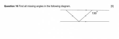 Find all missing angles in the following diagram