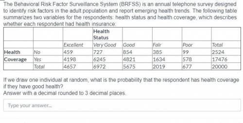 The Behavioral Risk Factor Surveillance System (BRFSS) is an annual telephone survey designed to id