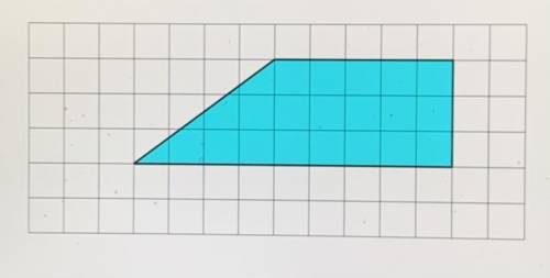 This trapezium is drawn on a centimetre grid. Find the area of the trapezium.