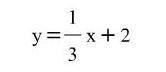 Which of the following points lies on the graph of this equation?

A. (-3, 2)
B. (3, 5)
C. (3, 3)