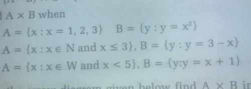 I really need help me find A×B when​