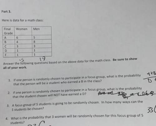 I am having some trouble with answering questions 3 and 4.