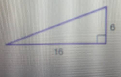 What is the area of the right triangle below? A. 96 sq. units

B. 11 sq. units C. 22 sq. units D.