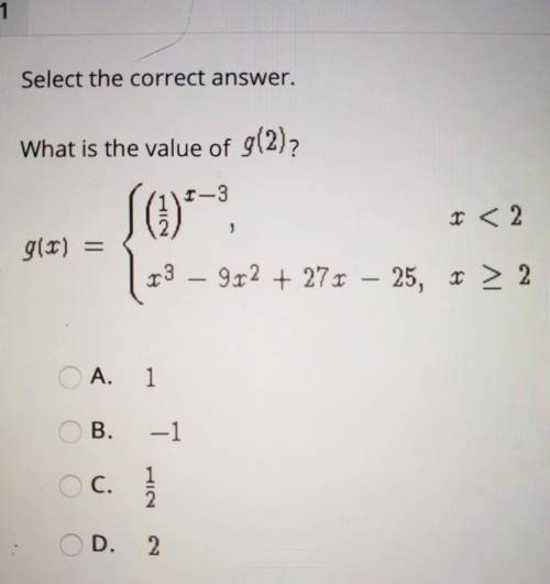 What is the value of g(2)?​
