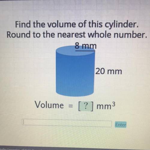 Help Please Now!!!
Find The Volume Of This Cylinder