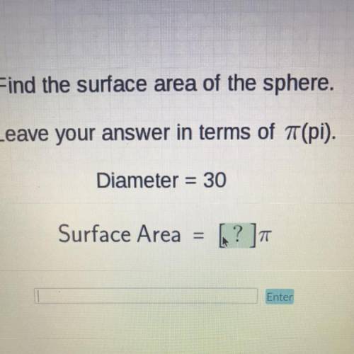 Help Now Please Find the surface area sphere