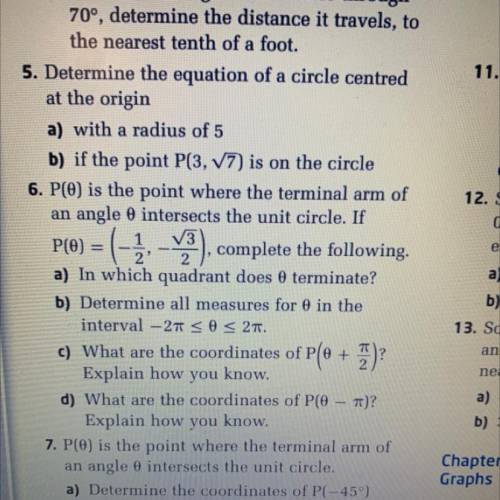 Question 6 a-c if plz show ALL STEPS like LITERALLY EVERYTHING