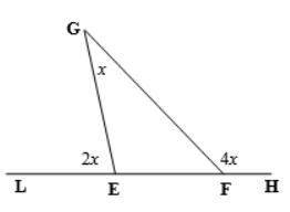 Find the value of x in each case: