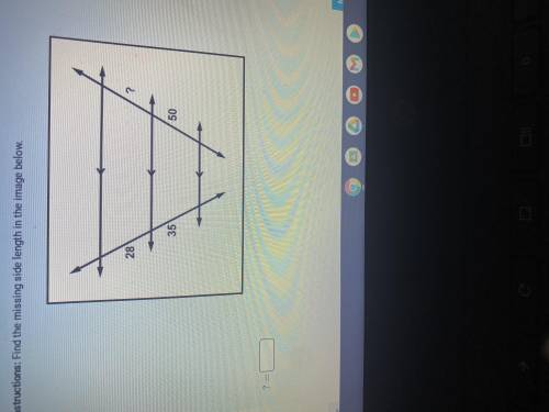 Find the missing side length image below