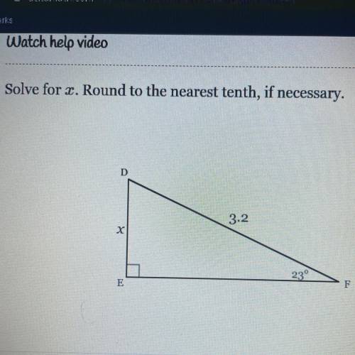 Solve for X. Round to the nearest tenth, if necessary. Please help