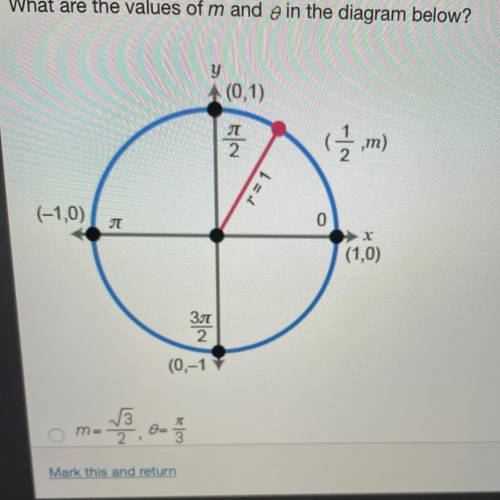 What are the value of m and o in the diagram below?