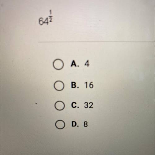 What is the value of the exponential expression below?