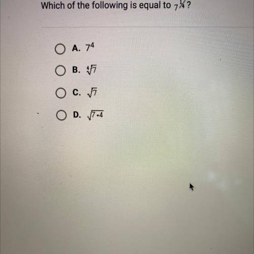 Which of the following is equal to ….