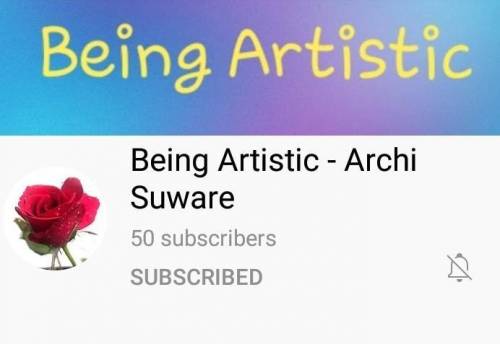 pls subscribe to my channel Being Artistic Archi Suware pls support my channel I share crafts and c