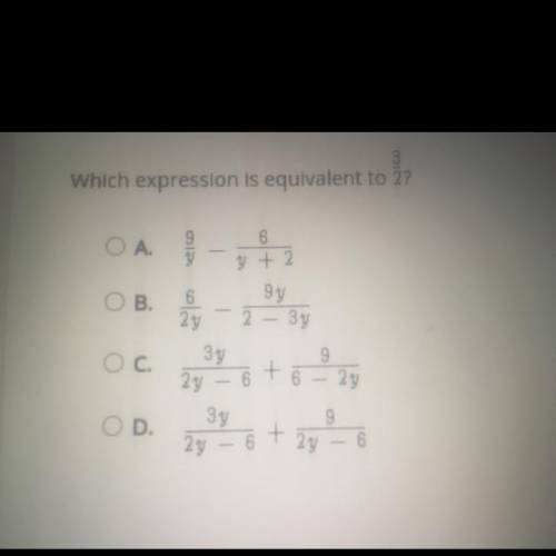 Which expression is equivalent to 3/2