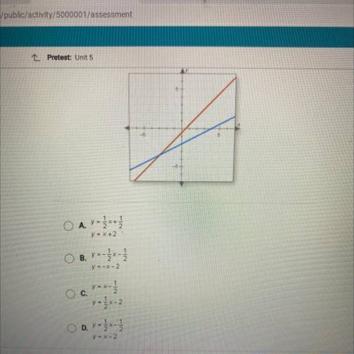 HELLOPP DUES TODAY

ZOOM IN TO SEE IT 
What is the system of equations shown in the graph?