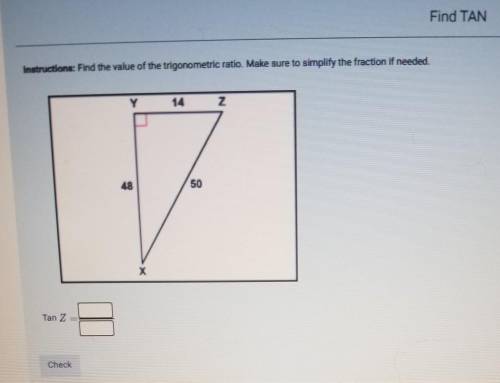 Find the value of trigonometric ratio​