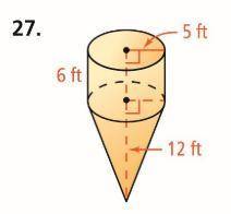 Find the surface area to the nearest whole number (step by step)