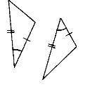 I - O caso explicitado é o LAL.

II - O caso explicitado é o LLL.
III - Os triângulos são semelhan