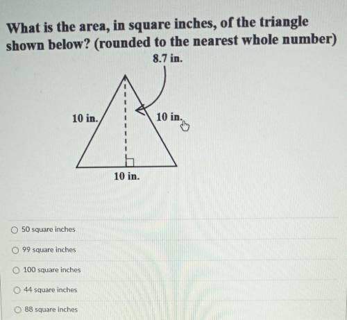 Whats the area in square inches ​