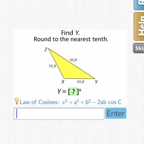 Find Y. round to the nearest tenth.