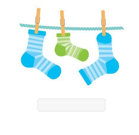 Three socks are hung on a line. Two socks are the same and one is different. How many different way