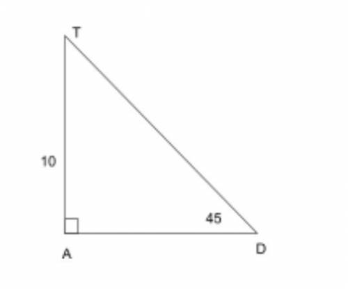 Please help me find the sides of this triangle using the special right triangle method, 45-45-90. W