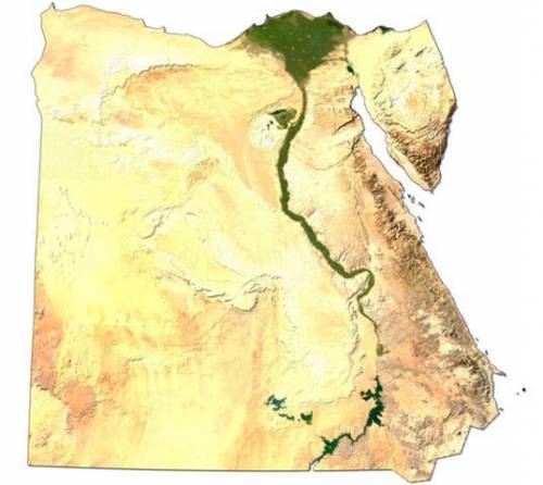 Which of the following maps below is a satellite image of Egypt?
 

Map A
Map B
Map C
none of the a