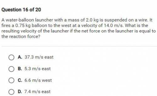 What is the resulting velocity of the launcher if the net force on the launcher is equal to the rea