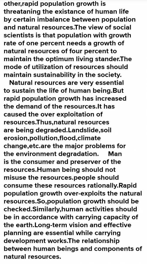 Write an essay on the topic interrelationship between natural resources and human resources​