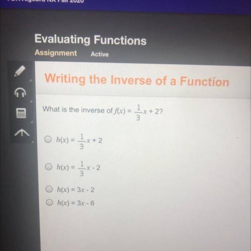Guys please help! For Edge 2021

Writing the Inverse of a Function 
What is the inverse of f(x) =