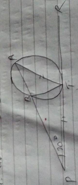 In the given figure, PTR is tangent of a circle. if AT-PT and APT = 20° what is the value ABT?

a.