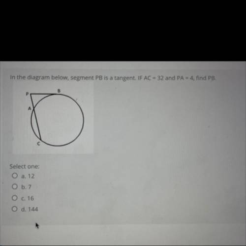 Please help geometry length of tangent line
