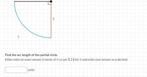 What is the units of the partial circle