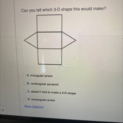 Can you tell which 3-D shape this would make?