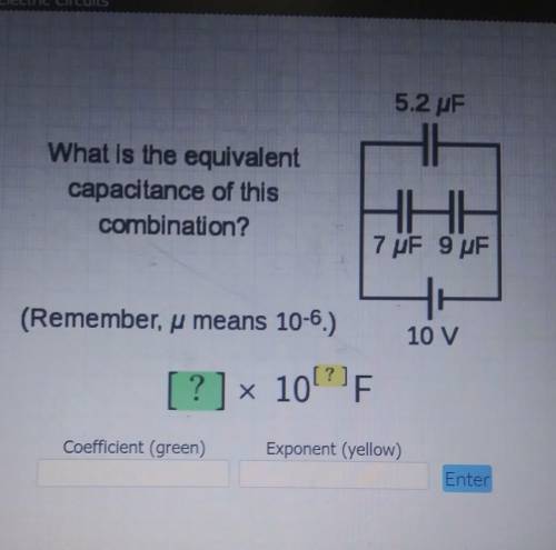 What is the equivalent capacitance of this combination​
