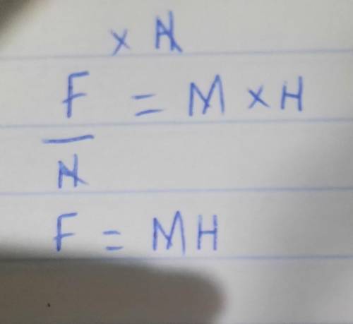 Solve the following equation for F. Be sure to take into account whether a letter is capitalized or
