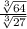 \frac{\sqrt[3]{64} }{\sqrt[3]{27} }
